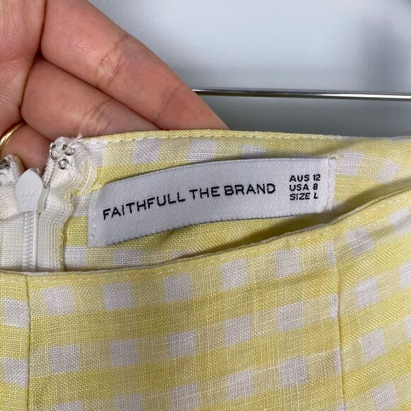 Faithfull the Brand Yellow Wide Leg Pants - Picture 9 of 10